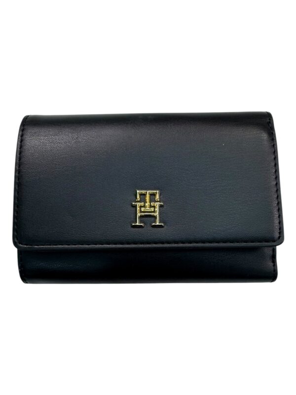 TOMMY HILFIGER Portfel Damski Czarny ONE SIZE