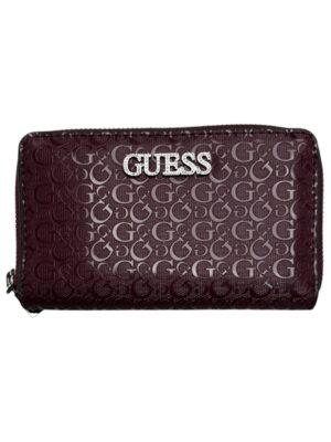 INSPIROWANA GUESS Portfel Damski Bordowy ONE SIZE