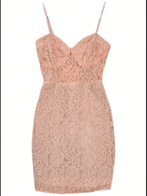 PRETTYLITTLETHING Sukienka Damska Brzoskwiniowa XS