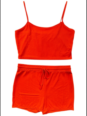 Komplet Damski Pomarańczowy 3XL