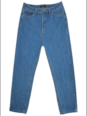 BOOHOO Jeansy Damskie Niebieskie L
