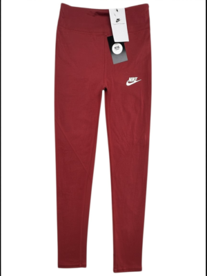NIKE Legginsy Dziecięce Czerwone 164