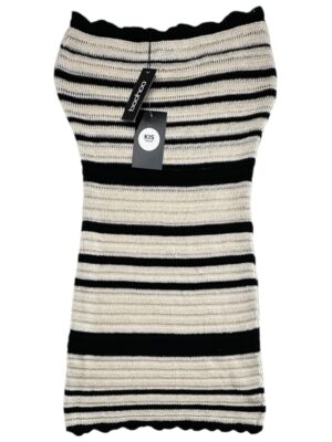 BOOHOO Sukienka Damska Czarna w Paski S
