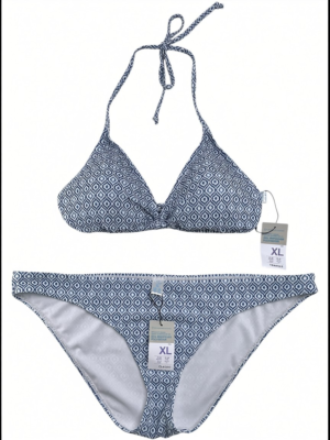 PRIMARK Komplet Strój kąpielowy Damski Niebieski XL (46-48)