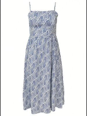 H&M Sukienka Damska Biało-Niebieska XS