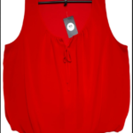 Bluzka Damska Czerwona 5XL/6XL - zdjęcie 1