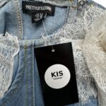 PRETTYLITTLETHING Top Damski Niebieski S - zdjęcie 3