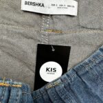 BERSHKA Spódnico spodenki Damskie Niebieskie S - zdjęcie 3