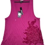 DKNY Koszulka Damska Fioletowa XL - zdjęcie 1