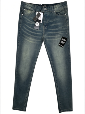 BOOHOOMAN Jeansy Damskie Niebieskie L