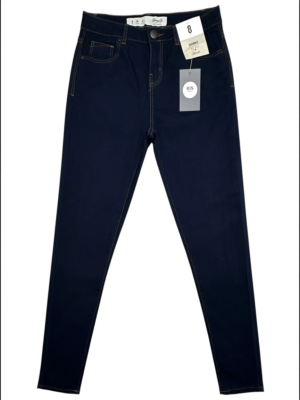 DENIM CO. Jeansy Damskie Granatowe S