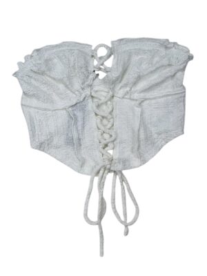 PRETTYLITTLETHING Top Damski Biały XS