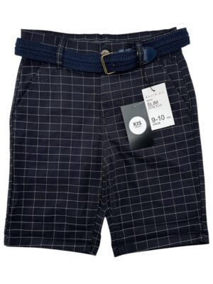 DENIM CO. Szorty Dziecięce Granatowe Kratka 140
