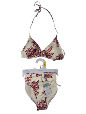 PRIMARK Strój kąpielowy Damski Beżowy Liście L