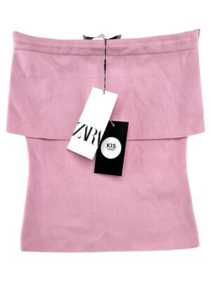 ZARA Top Damski Różowy S