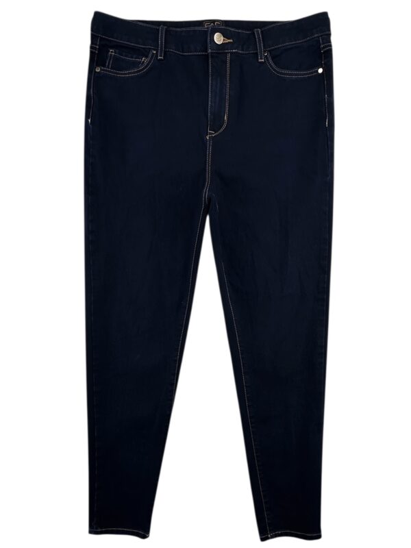 F&F Jeansy Damskie Granatowe XXL