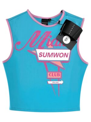 SUMWON Top Damski Niebieski S