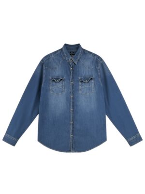 ARMANI JEANS Koszula Męska Niebieska XL