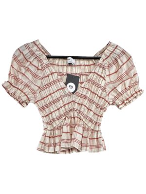 BERSHKA Top Damski Beżowy XS