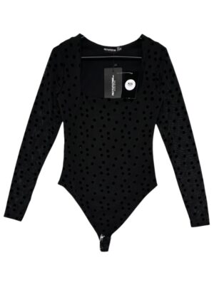 PRETTYLITTLETHING Body Damskie Czarne L