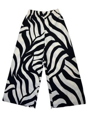 H&M Spodnie Damskie Czarno-Białe S