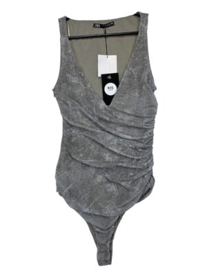 ZARA Body Damskie Szaro-zielone XS
