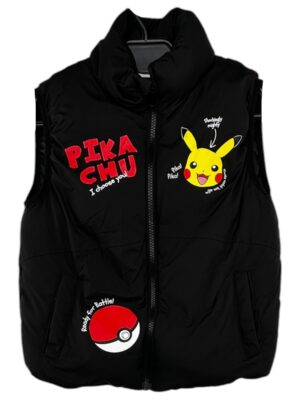 POKÉMON PRIMARK Kamizelka Dziecięca Czarna 122
