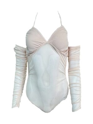 MISSGUIDED Body Damskie Beżowe XXL