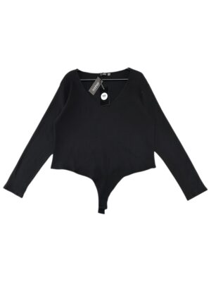 BOOHOO Body Damskie Czarne 6XL