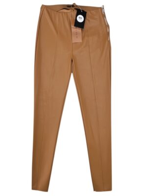 AMISU Legginsy Damskie Brązowe S