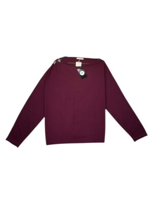 RESERVED Sweter Damski Bordowy XXL