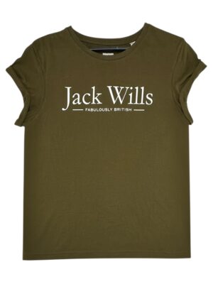 JACK WILLS Koszulka Damska Khaki S