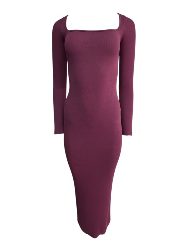PRETTYLITTLETHING Sukienka Damska Bordowa S