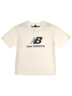 INSPIROWANA NEW BALANCE Koszulka Męska Kremowa L