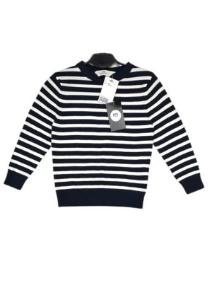 H&M Sweter Dziecięcy Granatowo-Biały 116