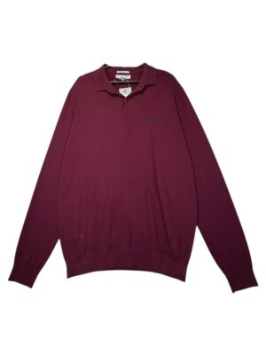 U.S. POLO ASSN. Sweter Męski Bordowy L