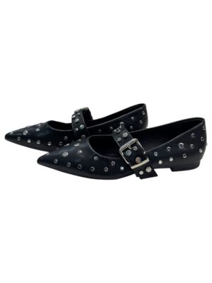 Buty Damskie Czarne z Klamrą 39