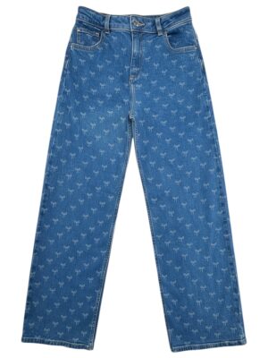 F&F Jeansy Dziecięce Niebieskie 164