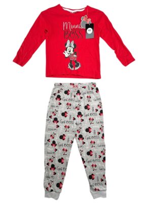 DISNEY Komplet MINNIE MOUSE PRIMARK Piżama Dziecięca Czerwona 116