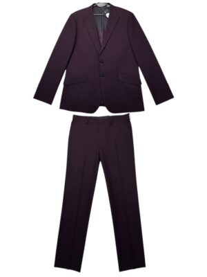 BURTON Komplet MENSWEAR LONDON Garnitur Męski Bordowy S (44S-36S)