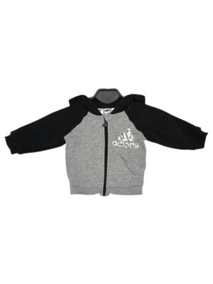 ADIDAS Bluza Dziecięca Szara Czarna 68