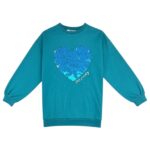 V BY VERY Bluza Dziecięca Turkusowa 146 - zdjęcie 1