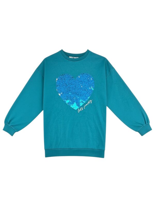 V BY VERY Bluza Dziecięca Turkusowa 146