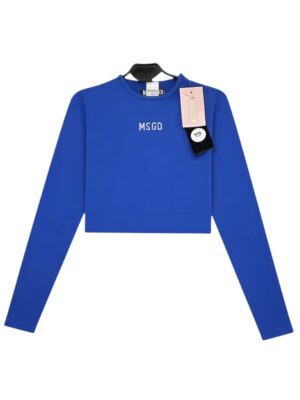 MISSGUIDED Bluzka Damska Niebieska S
