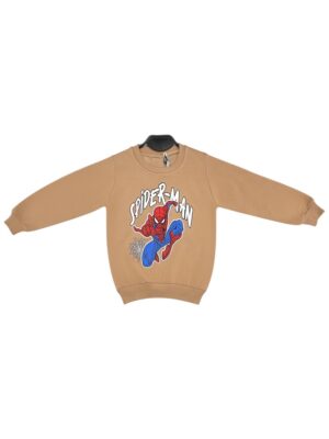 MINIKA Bluza Dziecięca Beżowa Spider-Man 104
