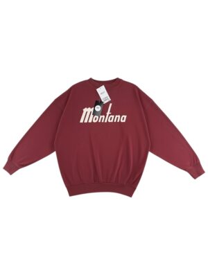 NEXT Bluza Damska Bordowa XS (OVERSIZE)