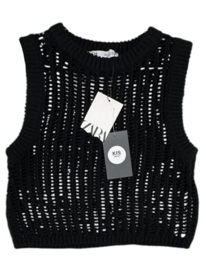 ZARA Kamizelka Damska Czarna S